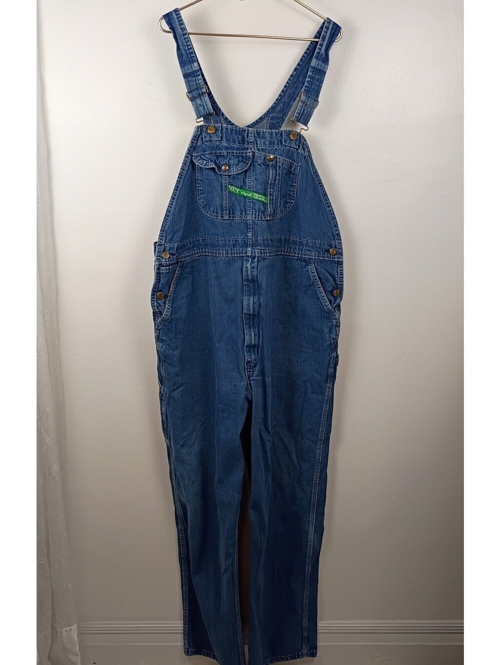 Key Imperial Overalls Vintage Mens 44 X 32 Denim Bib Carpenter Workwear